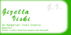 gizella viski business card